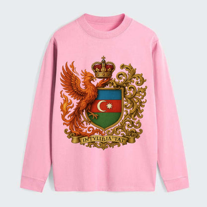Azerbaijan Fire Phoenix Emblem - Classic Long Sleeve Shirt - Pink
