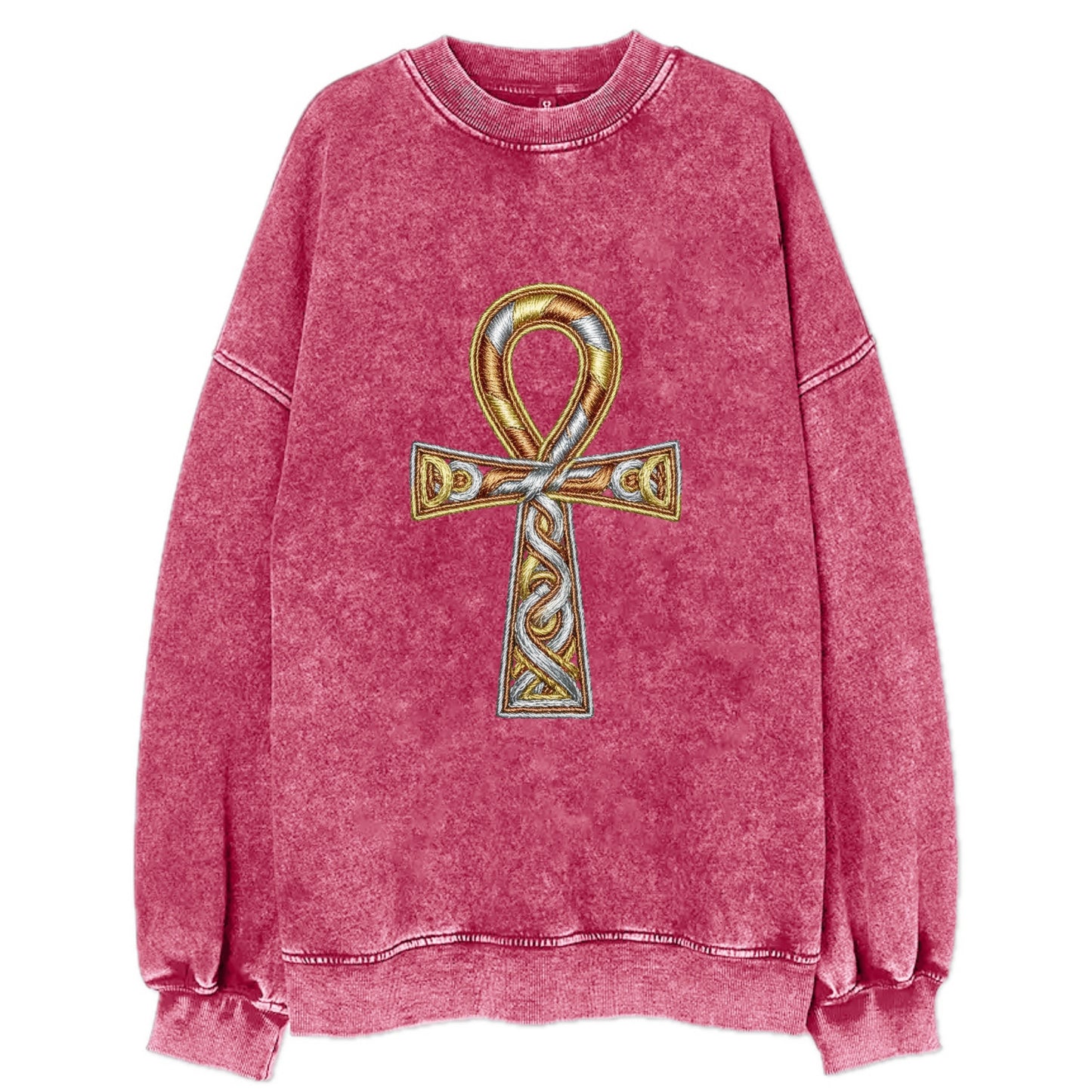 Ankh of Life - Vintage Sweatshirt - Pink