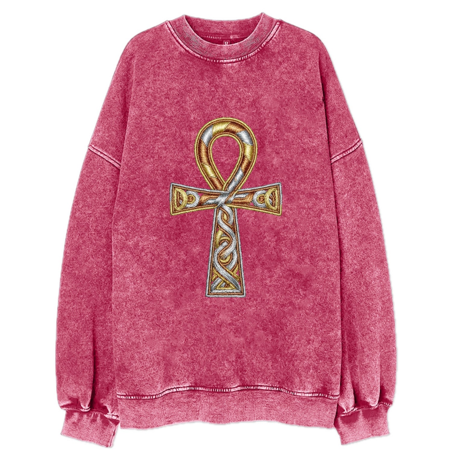 Ankh of Life - Vintage Sweatshirt - Pink
