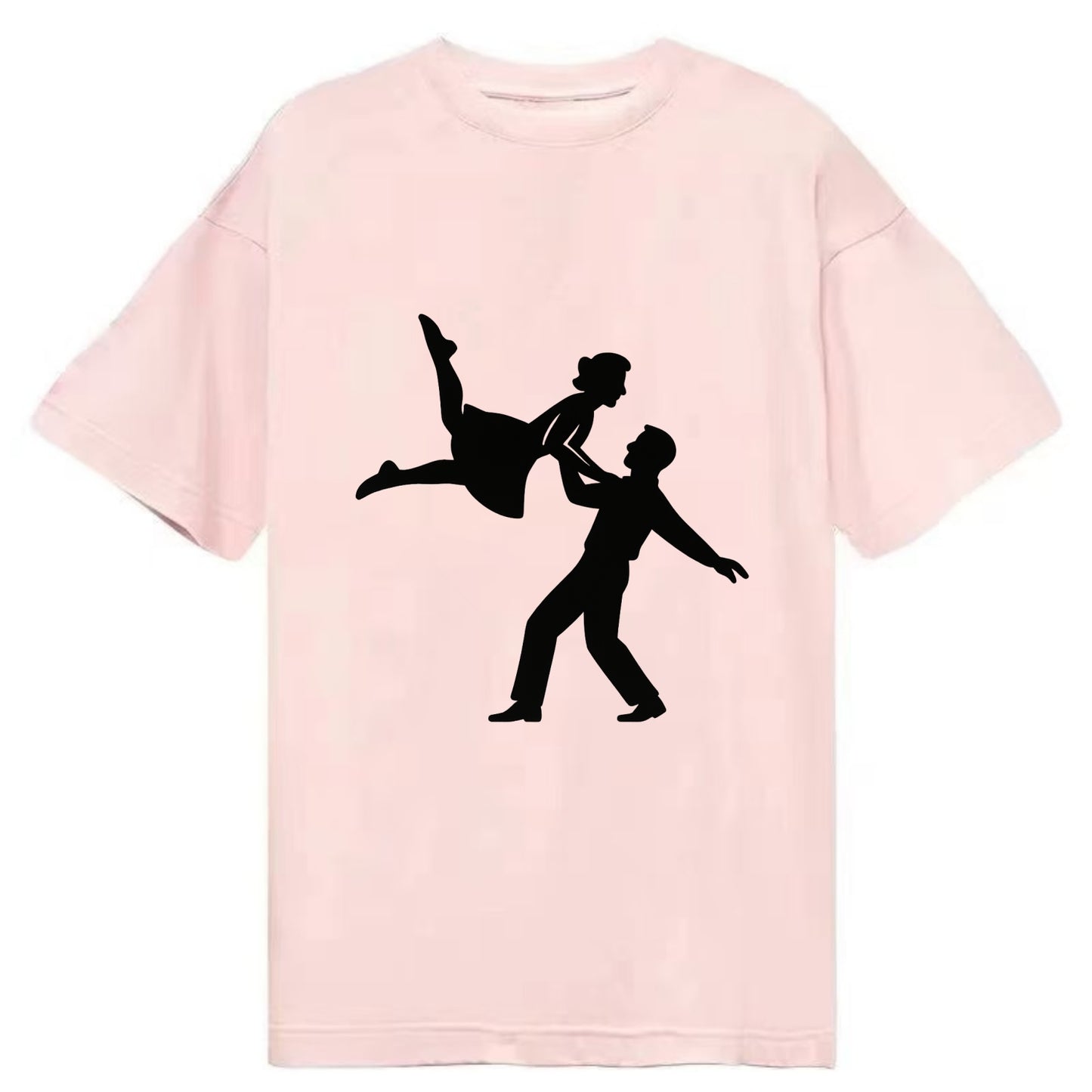 Swing dancers aerial lift - Classic T-shirt - Pink