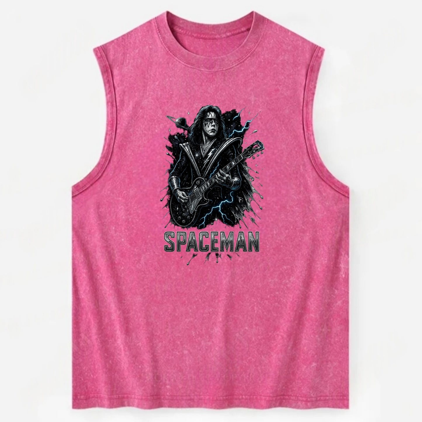 Silver Splash - Vintage Washed Tank - Pink