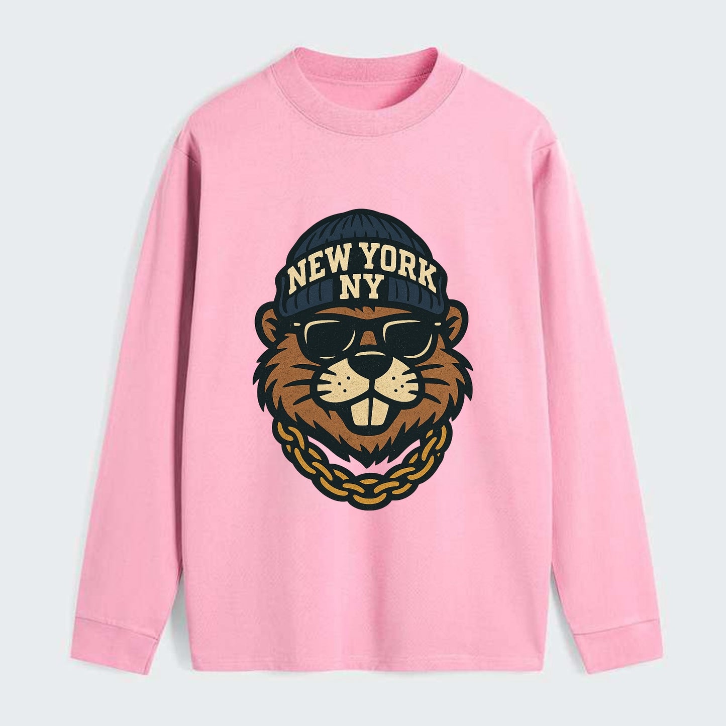 {"animal":"beaver","locationText":"NEW YORK","initials":"NY","beanieColo - Classic Long Sleeve Shirt - Pink