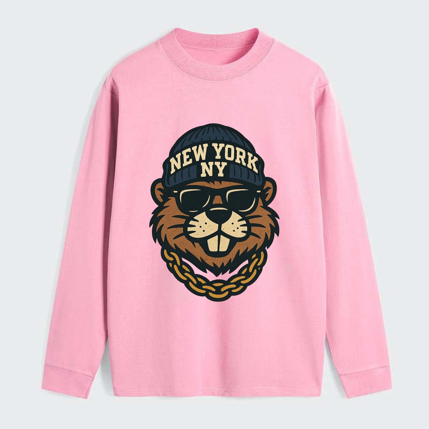 {"animal":"beaver","locationText":"NEW YORK","initials":"NY","beanieColo - Classic Long Sleeve Shirt - Pink
