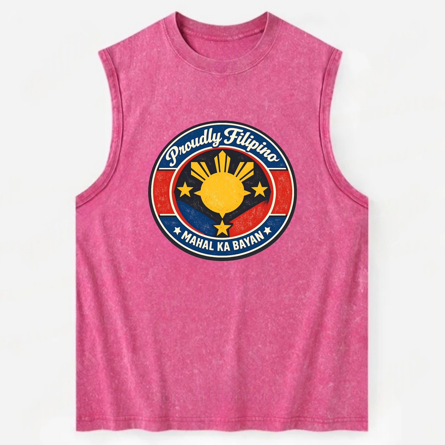 Radiant Philippine Heritage - Vintage Washed Tank - Pink