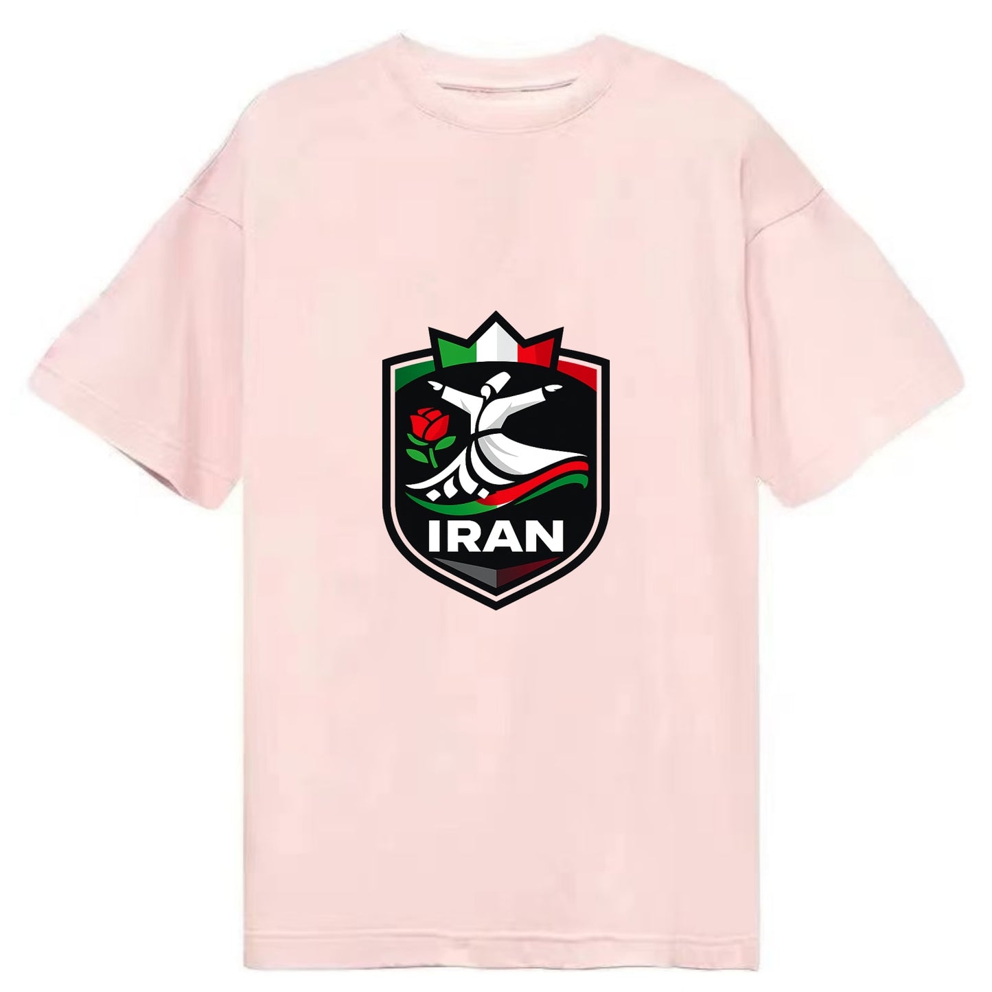 Iran Rumi Poetry Badge - Classic T-shirt - Pink