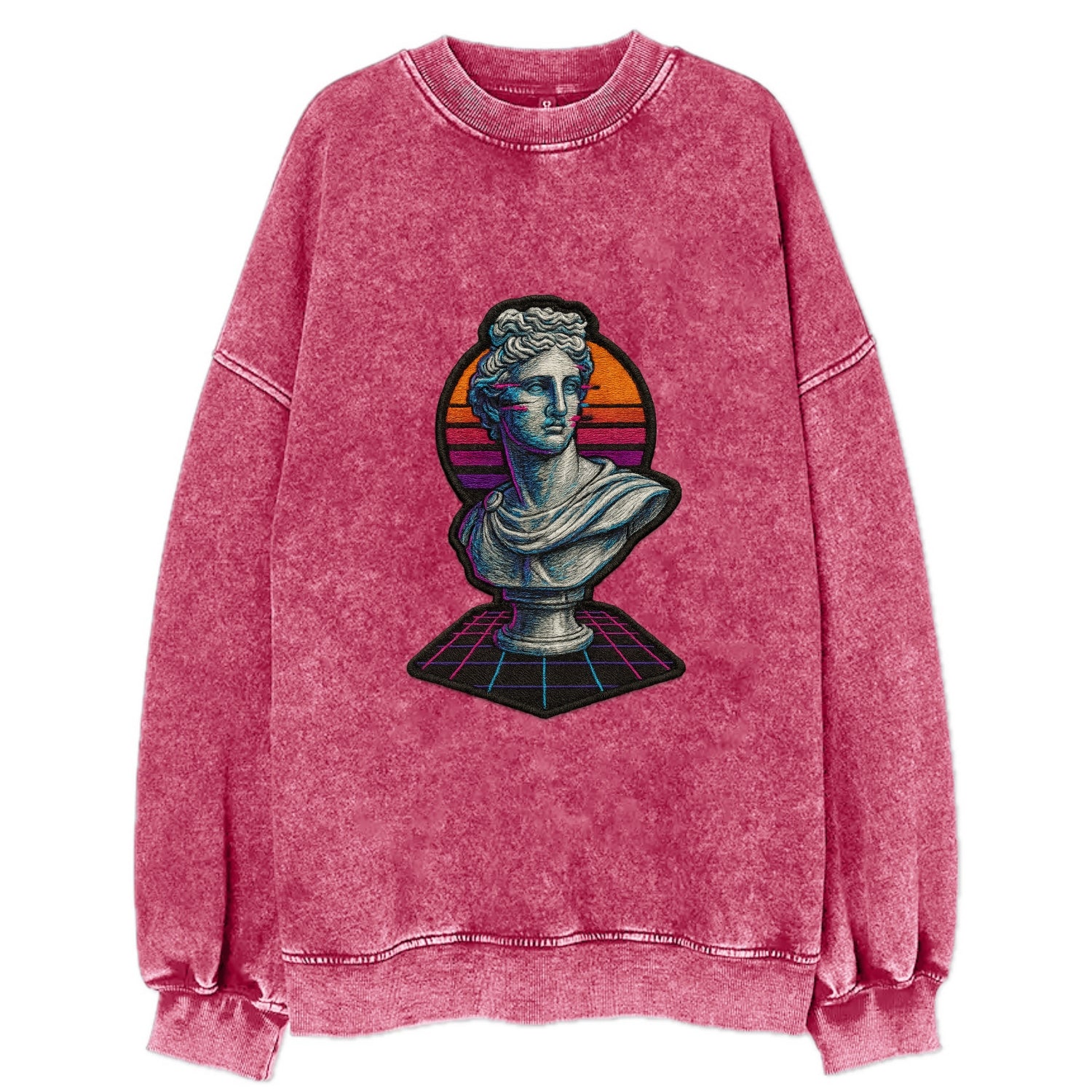 Greek Statue - Vintage Sweatshirt - Pink