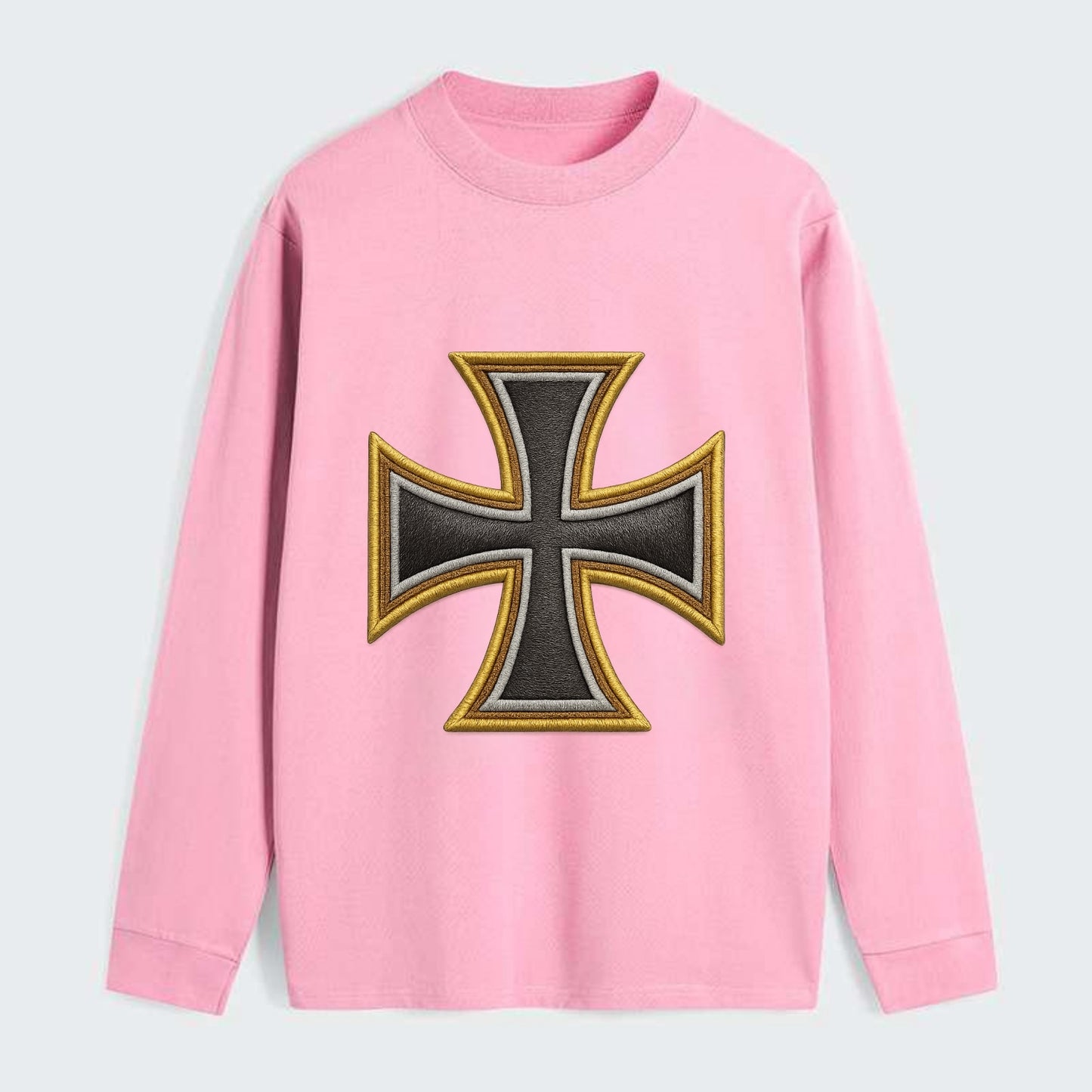 Teutonic Cross  - Classic Long Sleeve Shirt - Pink