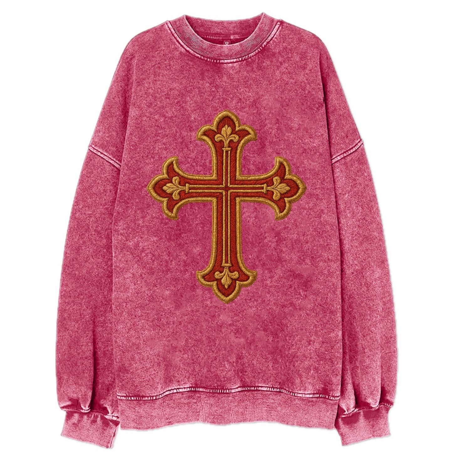 Armenian Cross - Vintage Sweatshirt - Pink