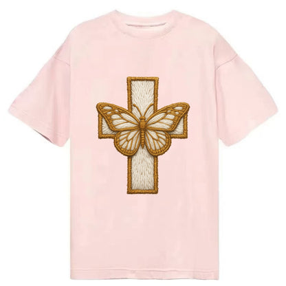 Resurrection Cross  - Classic T-shirt - Pink