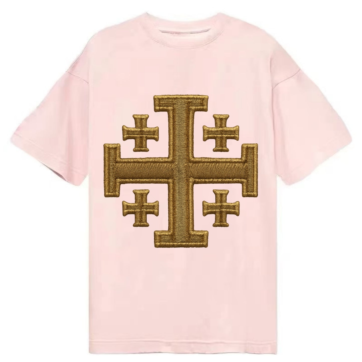 Jerusalem Cross  - Classic T-shirt - Pink