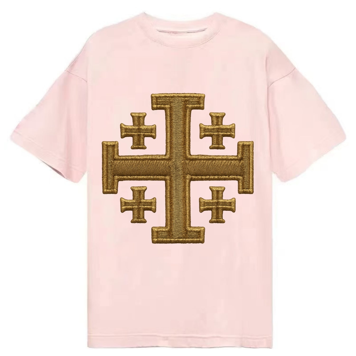 Jerusalem Cross  - Classic T-shirt - Pink