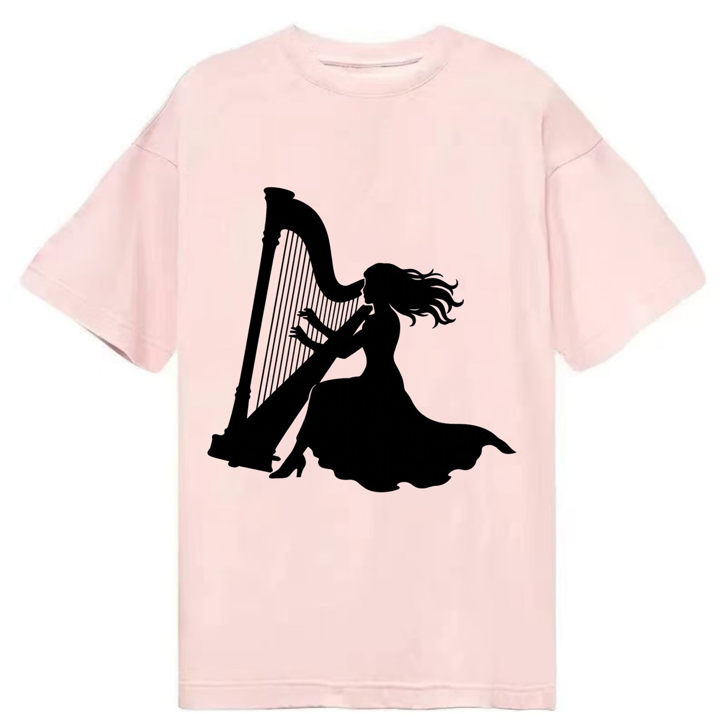 Harpist playing ethereal melody - Classic T-shirt - Pink