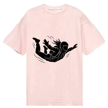Skydiver free-fall position - Classic T-shirt - Pink