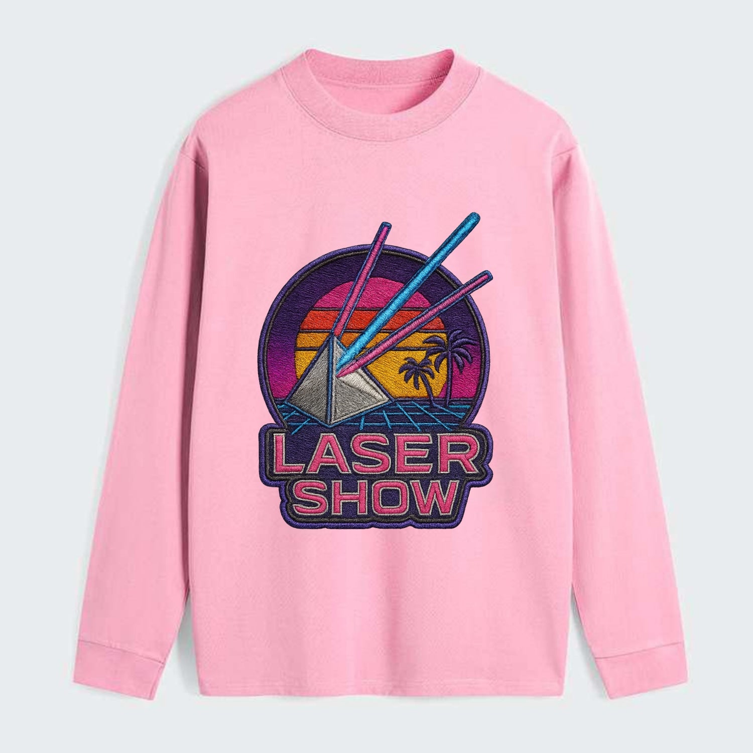 Laser Show - Classic Long Sleeve Shirt - Pink