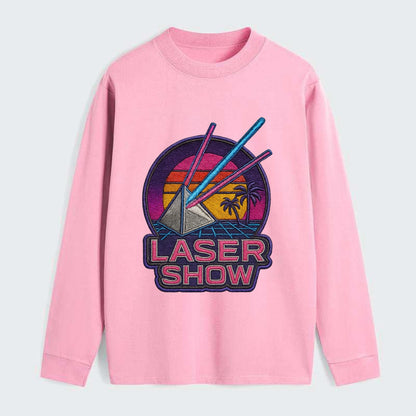 Laser Show - Classic Long Sleeve Shirt - Pink