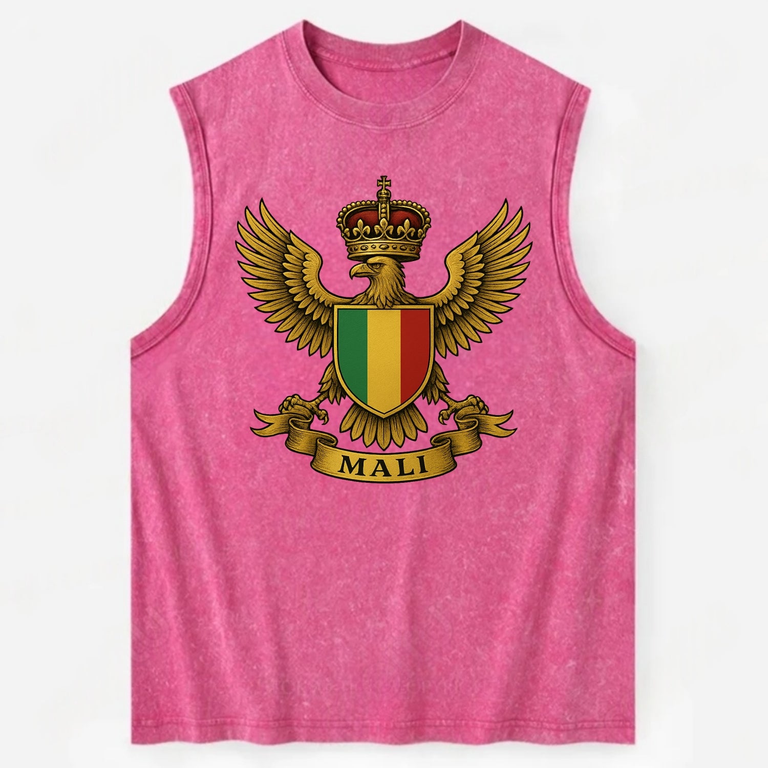 Mali Royal Logo  - Vintage Washed Tank - Pink