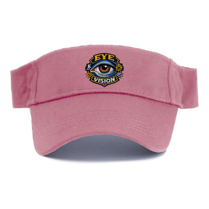 EYE VISION - anatomical eye in blue and brown , optometry - Visor - Pink