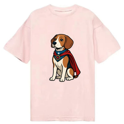 Beagle Patriotic Hero  - Classic T-shirt - Pink