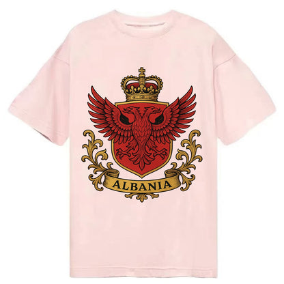 Albania Heritage Badge  - Classic T-shirt - Pink