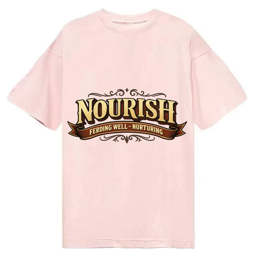 Bold typography design - NOURISH - feeding well, nurturing - Classic T-shirt
