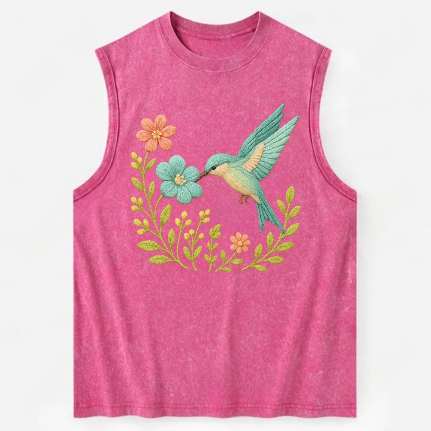 Mint Bee-Eater - Vintage Washed Tank - Pink