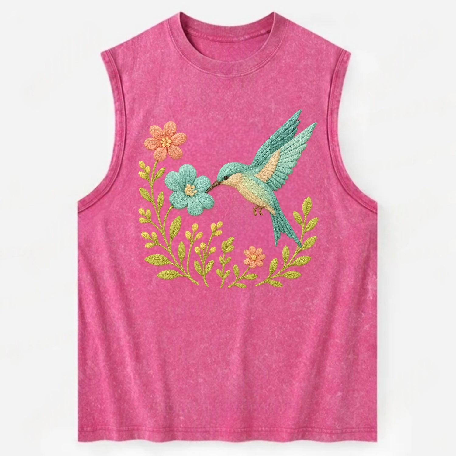 Mint Bee-Eater - Vintage Washed Tank - Pink