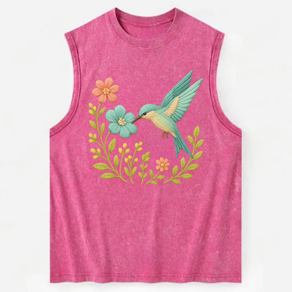 Mint Bee-Eater - Vintage Washed Tank - Pink