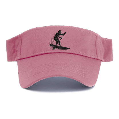 Stand-up paddleboarder on calm water - Visor - Pink