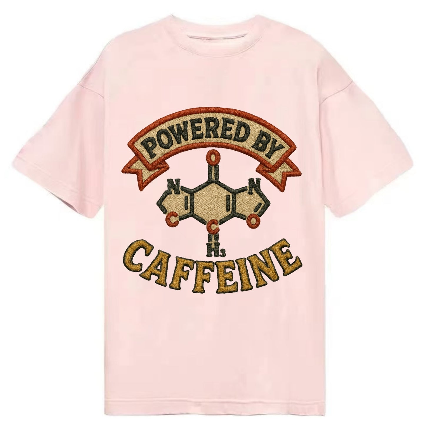 Powered By Caffeine  - Classic T-shirt - Pink