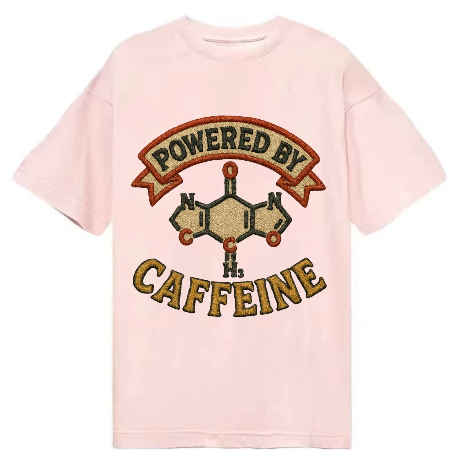 Powered By Caffeine  - Classic T-shirt - Pink