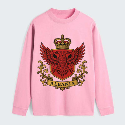 Albania Heritage Badge - Classic Long Sleeve Shirt - Pink