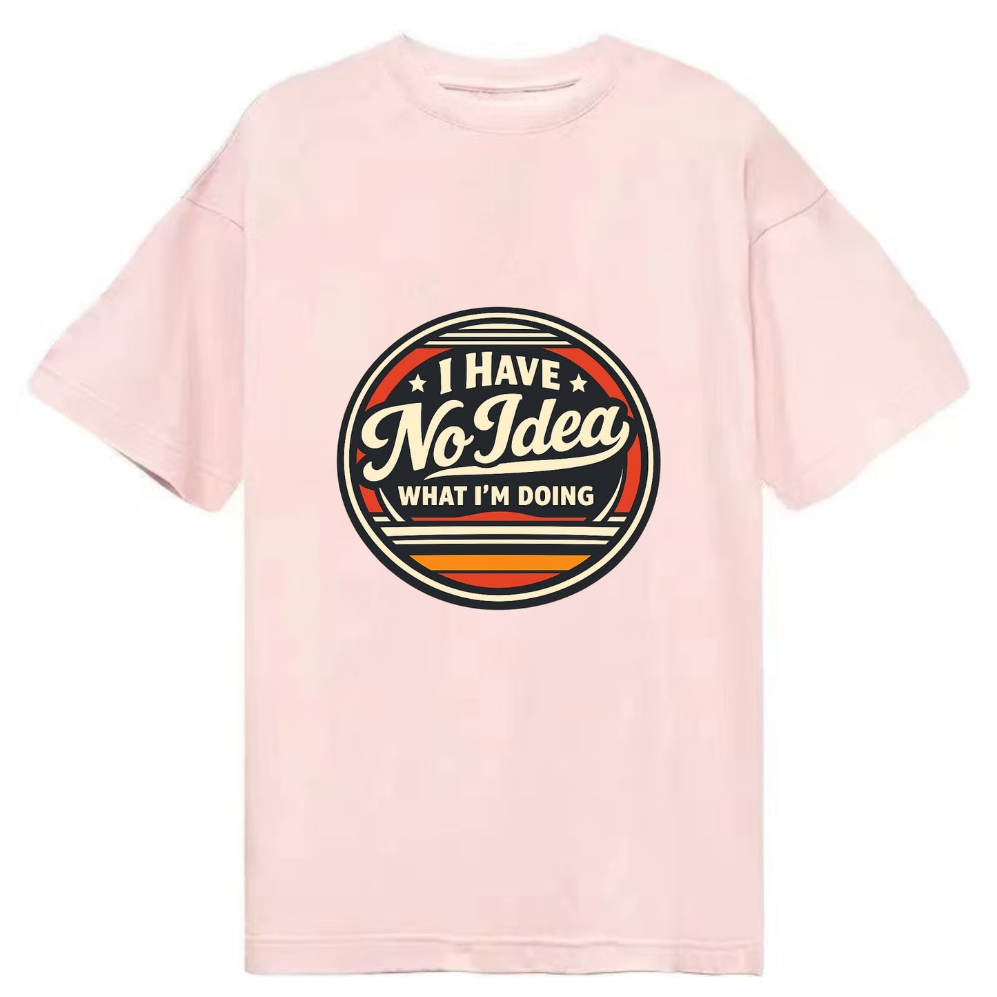 Confidently Clueless Emblem - Classic T-shirt - Pink