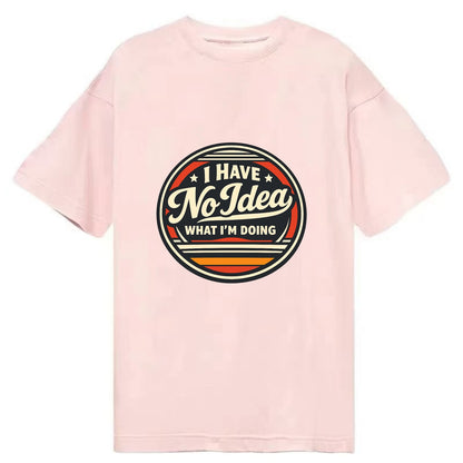 Confidently Clueless Emblem - Classic T-shirt - Pink