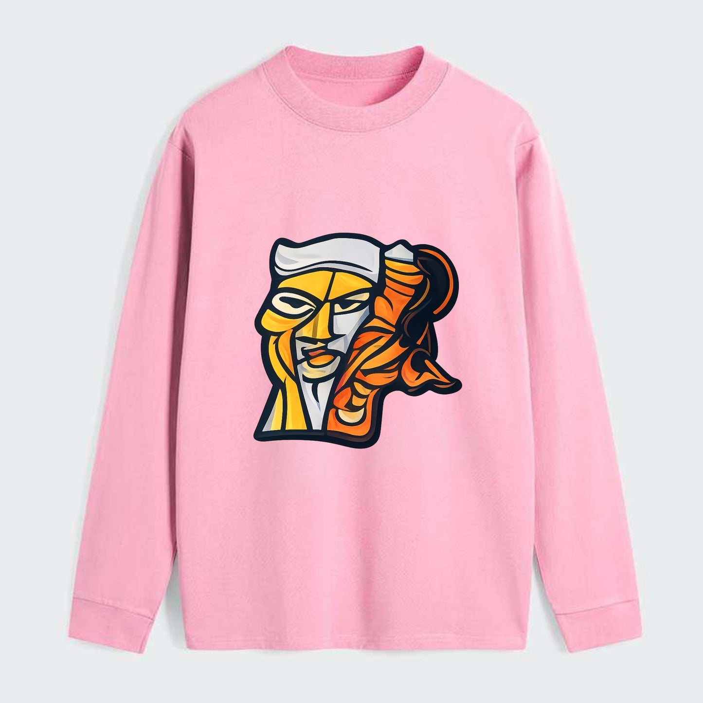 Axis Face - Classic Long Sleeve Shirt - Pink