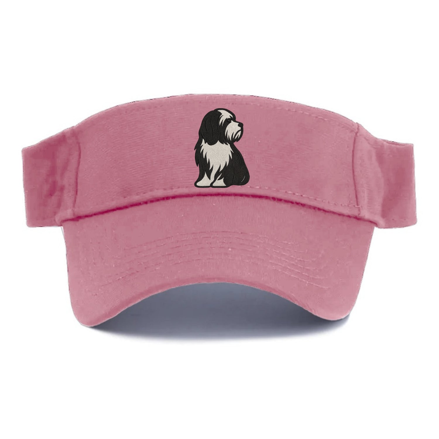 Tibetan Terrier - Black and white long c - Visor - Pink