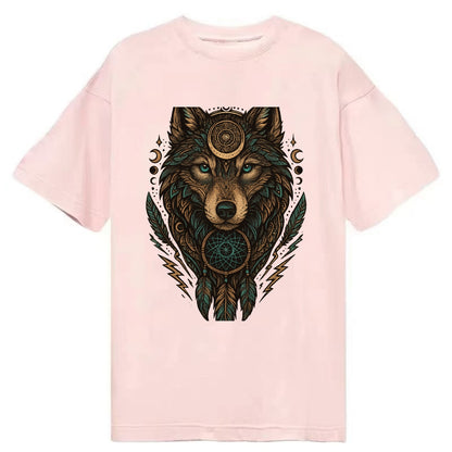 Storm Wolf Thunder  - Classic T-shirt - Pink