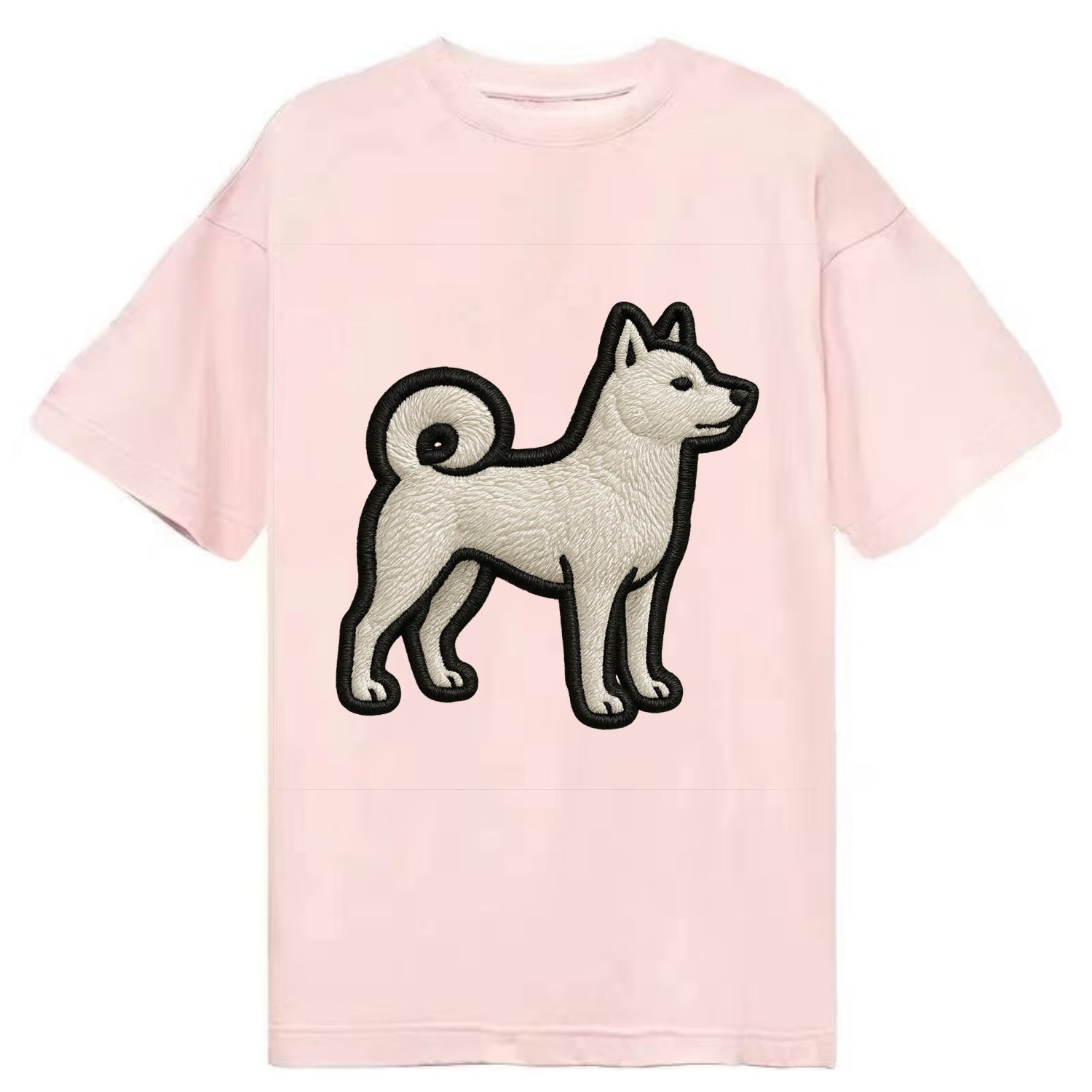 Kishu Ken - Contemporary white hunter de - Classic T-shirt - Pink