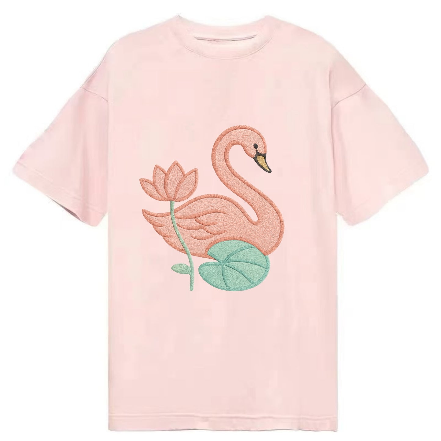 Coral Swan - Classic T-shirt - Pink