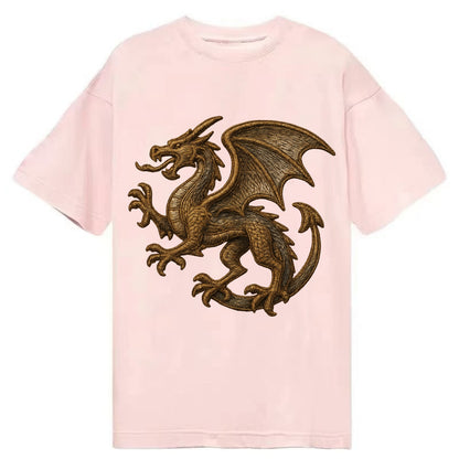 Dragon Silhouette  - Classic T-shirt - Pink