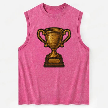 Trophy Cup  - Vintage Washed Tank - Pink