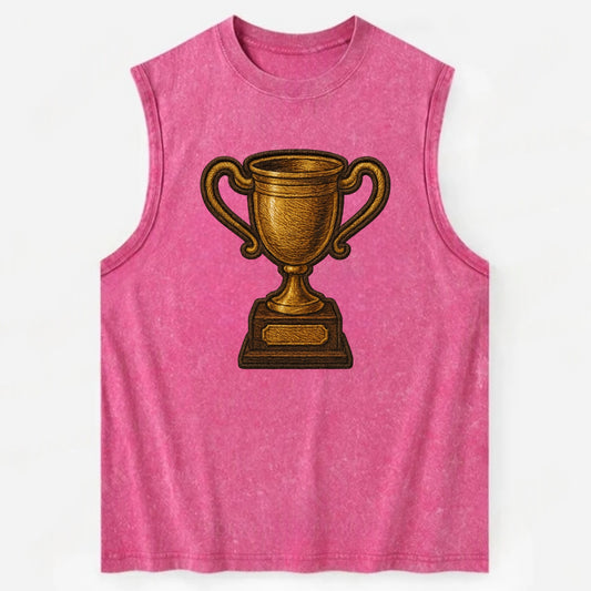 Trophy Cup  - Vintage Washed Tank - Pink