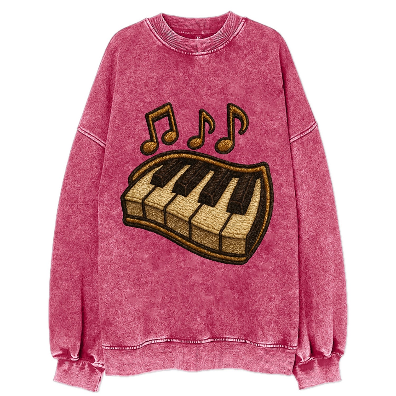 Piano Keys  - Vintage Sweatshirt - Pink