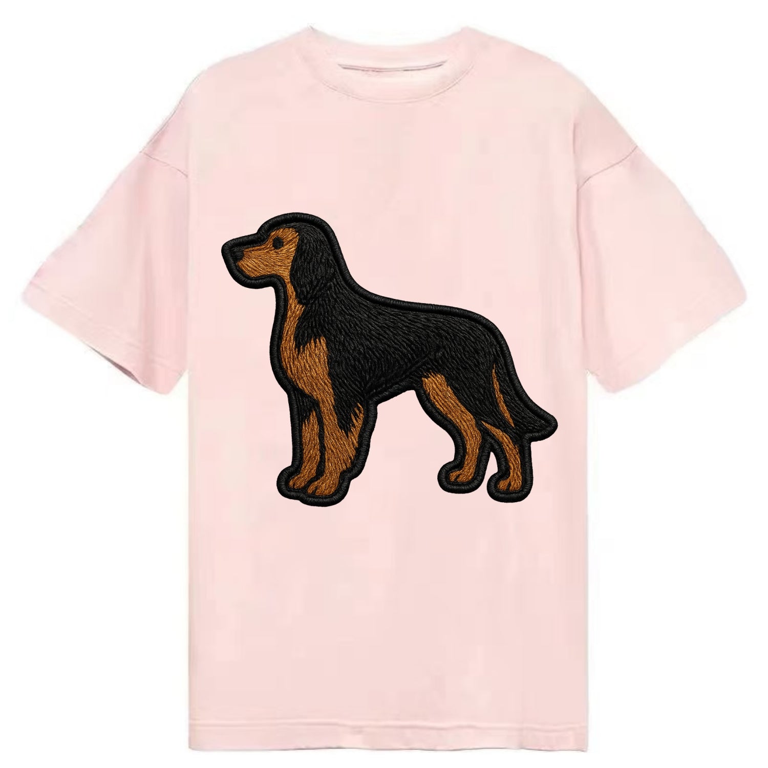 Gordon Setter - Modern setter silhouette - Classic T-shirt - Pink