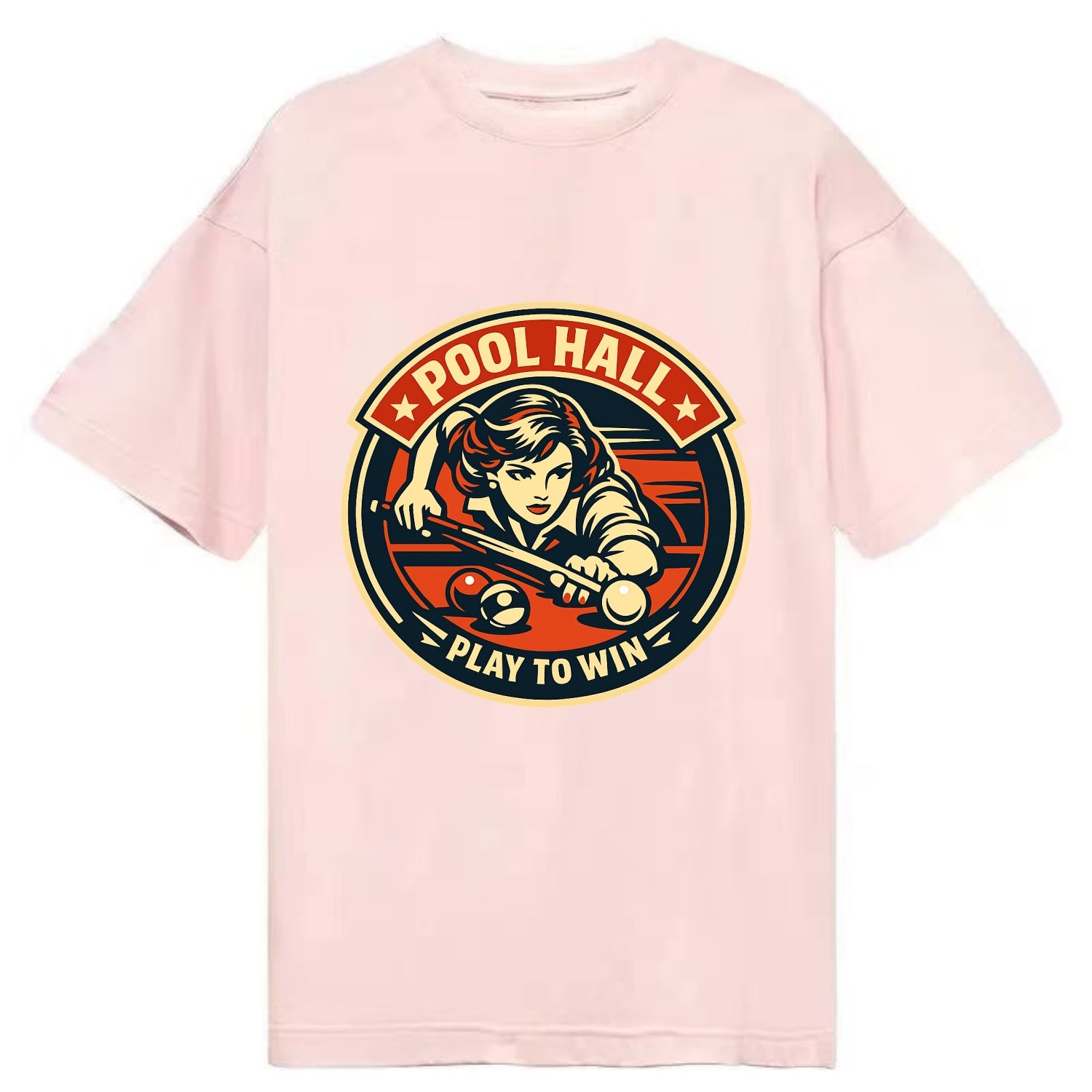 Cue Queen Emblem - Classic T-shirt - Pink