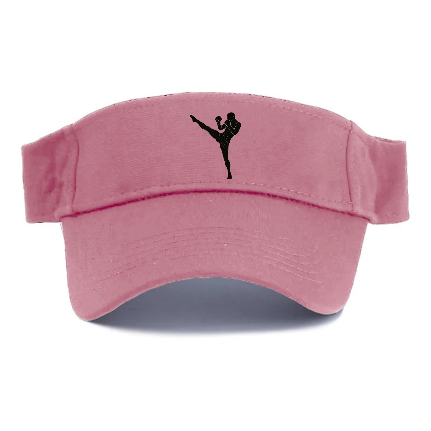Kickboxer delivering roundhouse kick - Visor - Pink
