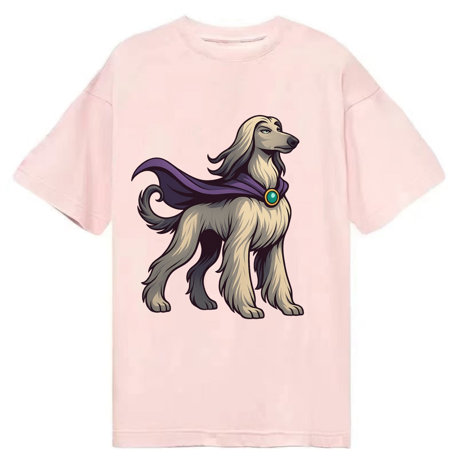 Afghan Hound Mystic Hero  - Classic T-shirt - Pink