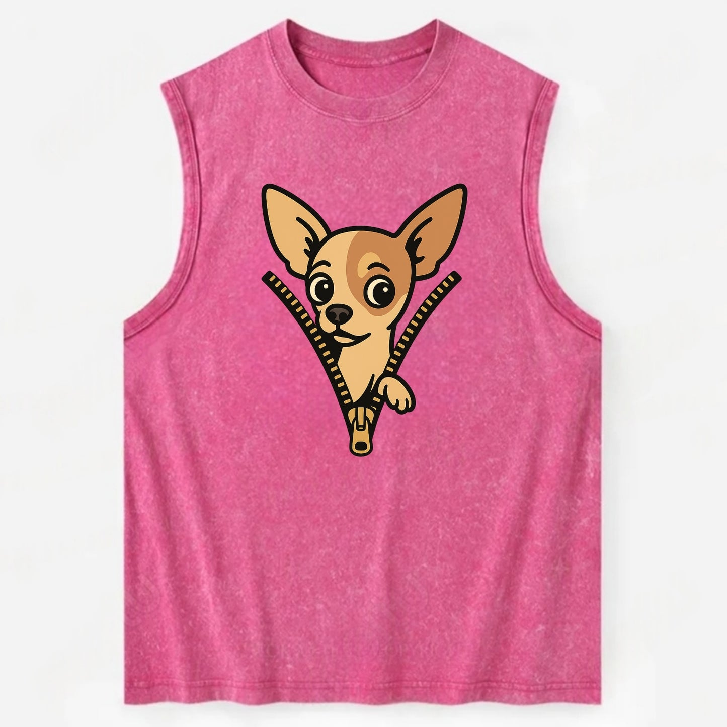 Chihuahua - Vintage Washed Tank - Pink