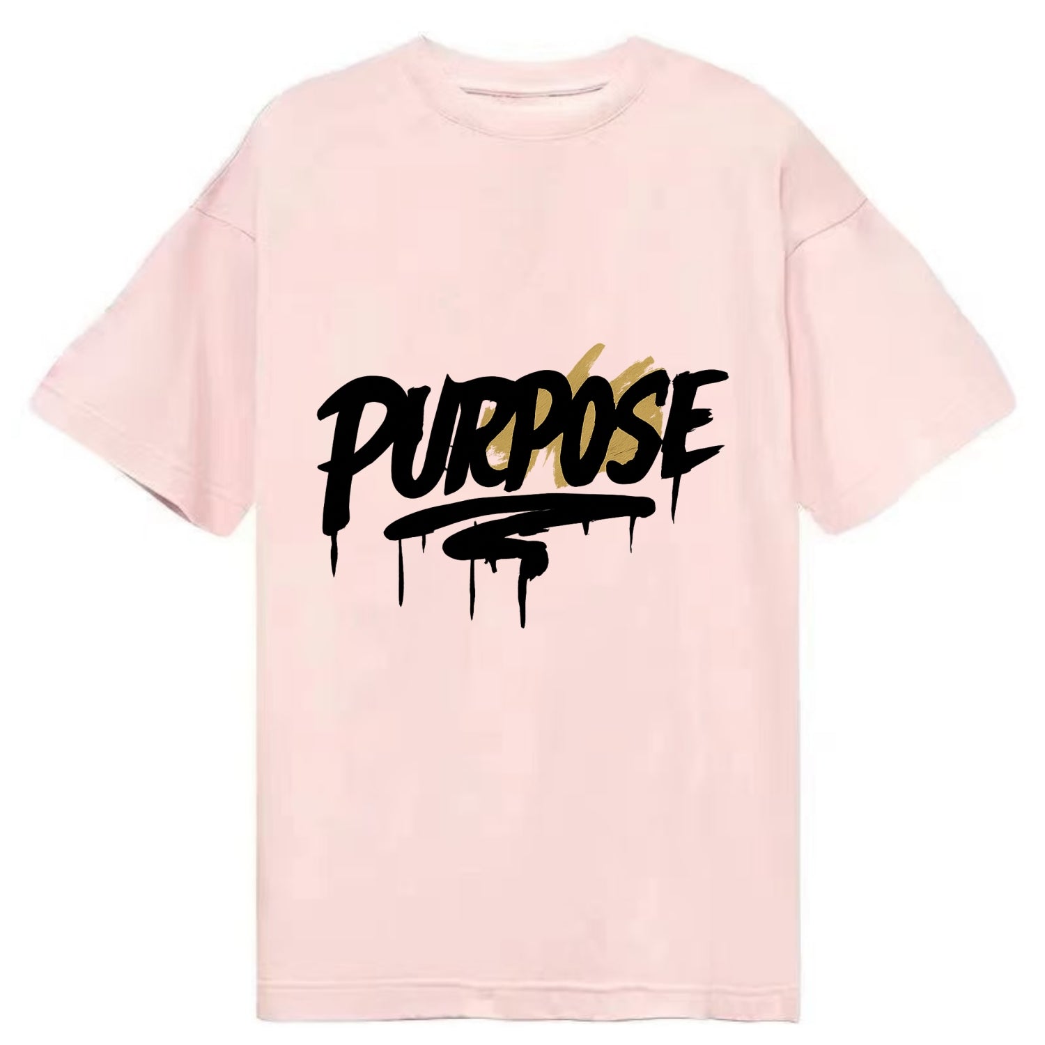Bold typography design - "PURPOSE" - reason for being - Classic T-shirt - Pink