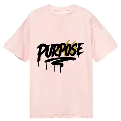 Bold typography design - "PURPOSE" - reason for being - Classic T-shirt - Pink