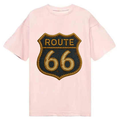 Route 66  - Classic T-shirt - Pink